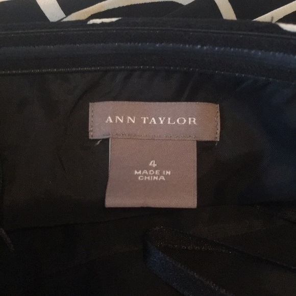 Ann Taylor black and cream printed dress 👗 - Picture 3 of 3